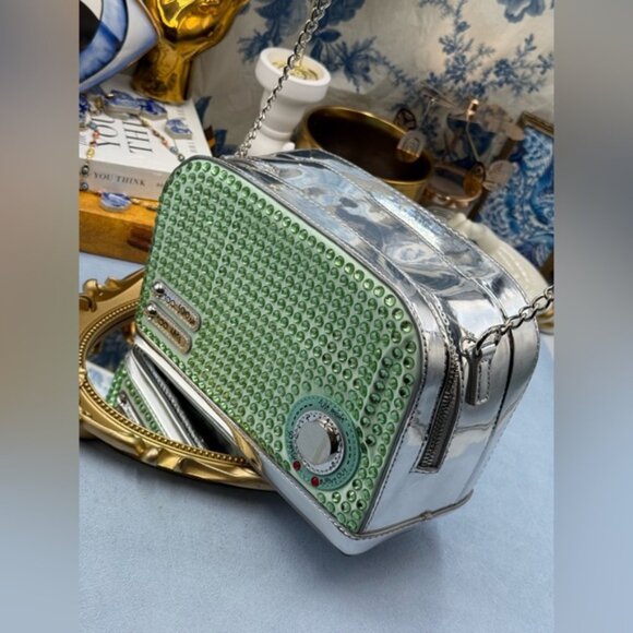 🆕 BETSEY JOHNSON 🧿 NWOT Get Toasted Green Crossbody Bag * NO POPTART WALLET* - Picture 6 of 14